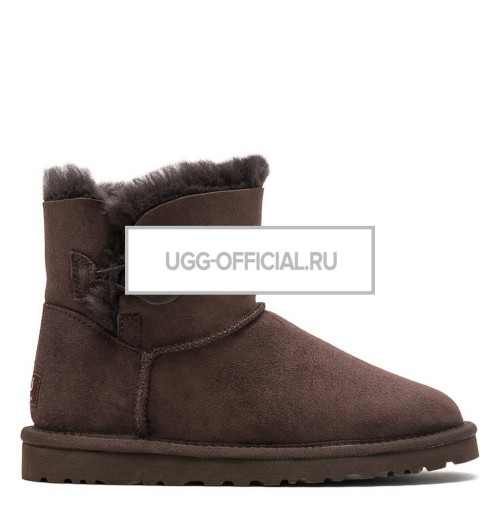 UGG Bailey Button Mini Chocolate