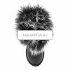 UGG Mini Fox Fur Ultra Metallic Black