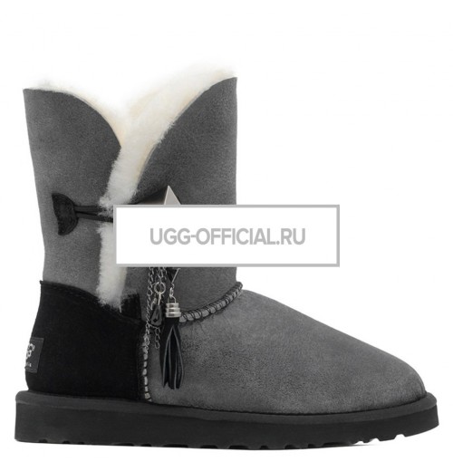 UGG Bailey Button Lilou Bomber Black