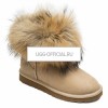 UGG Mini Fox Fur Sand