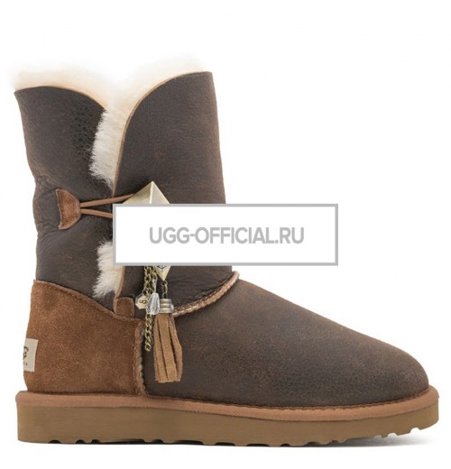 UGG Bailey Button Lilou Bomber Chestnut