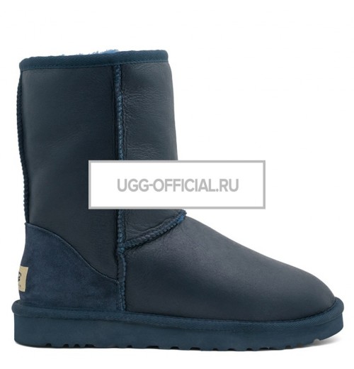 UGG Classic Short Metallic Navy