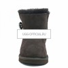 UGG Mini Bailey Button Bling Chocolate