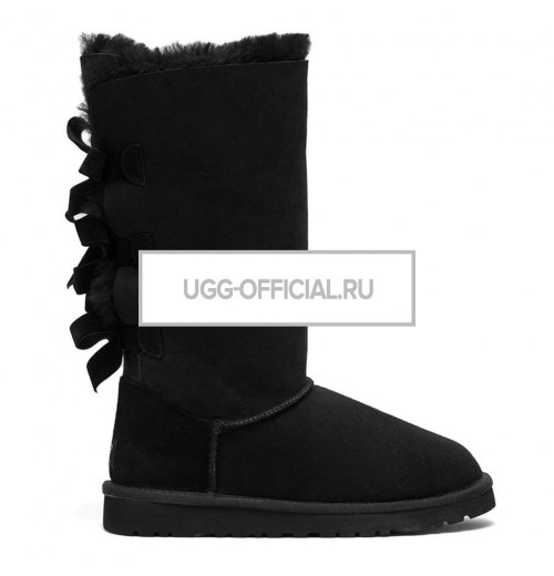 UGG Bailey Bow Tall Black