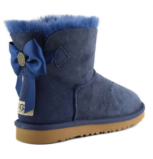 UGG Bailey Bow Mini Medallion Grey