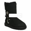 UGG Bailey Button Azalea Black